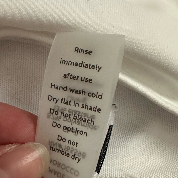 Andie Swim Bikini The Scala Top Strapless in Blue and Tropez Bottom White Medium - Picture 6 of 6